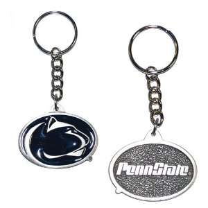  Penn State : Pewter Lion Logo Key Chain: Office Products