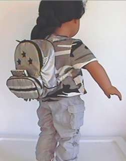 Doll Clothes fits American Girl Silver Backpack KEWL!!!  