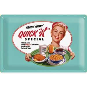  Kelloggs Quick K Special embossed steel sign 2030na 