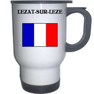  France   LEZAT SUR LEZE White Stainless Steel Mug 