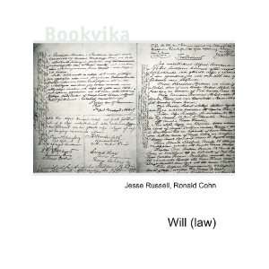  Will (law) Ronald Cohn Jesse Russell Books