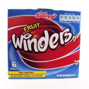 Kelloggs Fruit Winders Strawberry Double 6 Pack 50g  