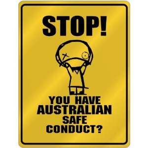   Safe Conduct  Australia Parking Sign Country