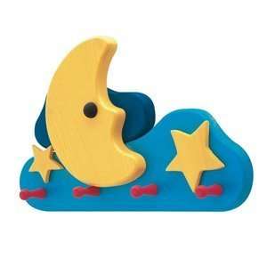  Siro Designs 102 122 Kidzz Coat Robe Hook, MOON AND STARS 