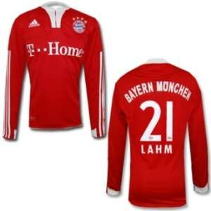  Bayern Munich Lahm Shirt Home 2010 Long Sleeved Sports 