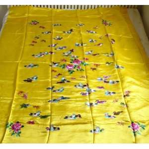  Chinese Silk Embroidery Bed Spread 100 Birds Everything 