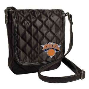  NY Knicks Quilted Purse, Black