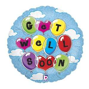   Get Well Soon Balloons and Sky Holographic Mylar Balloon: Toys & Games