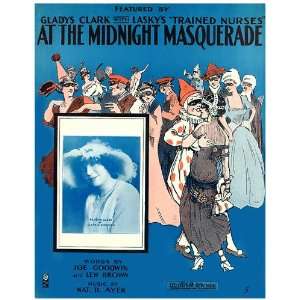   Greetings Card Sheet Music At The Midnight Masquerade: Home & Kitchen