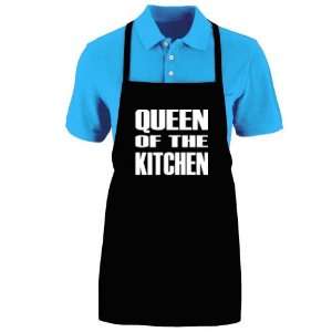 Funny QUEEN OF THE KITCHEN Apron; One Size Fits Most   Medium Length 
