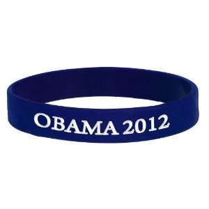  Obama Blue 2012 Silicone Wristband with White Print 