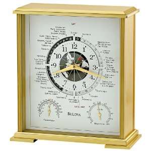  Bulova World Time 8 High Clock: Home & Kitchen
