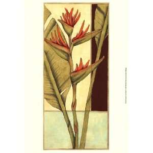  Tropical Flower Panel II by Jennifer Goldberger 13x19 