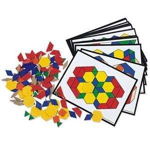   Pattern Blocks and Activity Cards Set (Set of 36) Toys & Games
