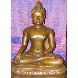 Bronze Buddha   20 Earth Whitness   Chaing Saen Style  