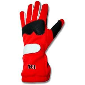  K1 Race Gear 40063120 Red Large Super Pro Driving Glove 