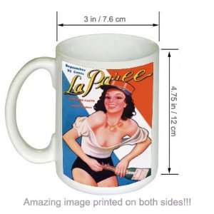 Bare Facts La Paree Magazine Vintage Pinup Girl COFFEE MUG:  