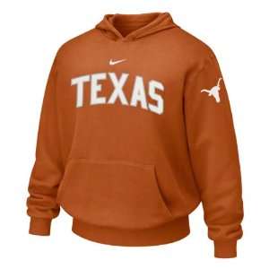Texas Longhorns Nike Youth Team Wordmark Pull Over Hooded Sweatshirt