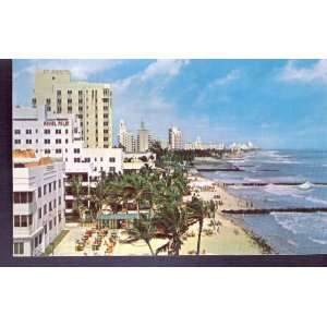  POSTCARD       MIAMI BEACH FLORIDA SKYSCRAPER HOTELS 
