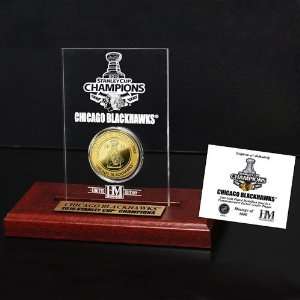  2010 NHL Stanley Cup Champions Engraved Acrylic with 24kt Gold 
