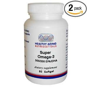   Nutraceuticals Super Omega 3 300/200 Epa/Dha 60 Softgels (Pack of 2