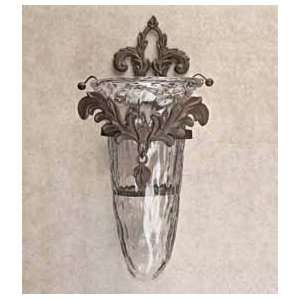  *Glass Wall Sconce with Metal Hanger: Home & Kitchen