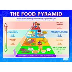  The Food Pyramid Extra Large Paper Poster Health 