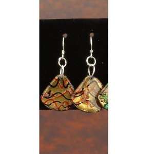 Ocean Waves Shell Earrings Dangle Designer Jewelry Precious Gemstone