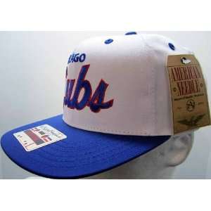  Chicago Cubs Vintage Retro Snapback Cap: Sports & Outdoors