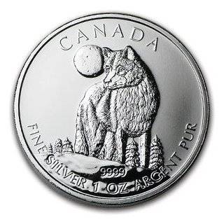 2011 Canadian Silver Timber Wolf 1 Troy Oz Coin