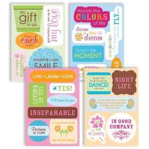  Serendipity Vellum Quote Pad Stickers 10 Sheets 4.5x7 