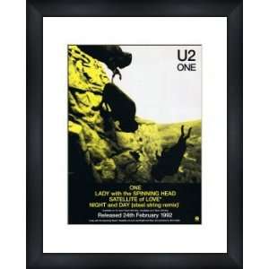  U2 One   Custom Framed Original Ad   Framed Music Poster 