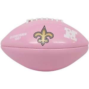    New Orleans Saints Pink Mini Logo Football