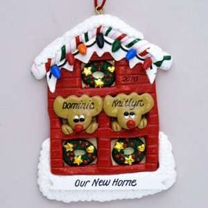  Our New Home Personalized Claydough Christmas Ornament 