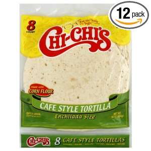 Chi Chis Tortillas, Corn, Café Style, 16 Ounce (Pack of 12)  