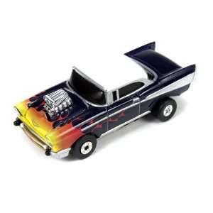    Thunderjet 500 R7 57 Chevy Bel Air Flames (Blue): Toys & Games