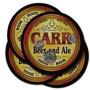  CARR Family Name Brand Beer & Ale Coasters Everything 