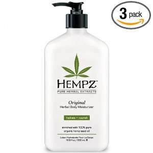 com 3 bottles Supre Hempz Herbal Moisturizer Lotion for After Tanning 
