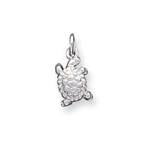  Sterling Silver Turtle Charm   JewelryWeb Jewelry