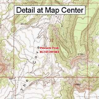   Topographic Quadrangle Map   Pinnacle Peak, Utah (Folded/Waterproof