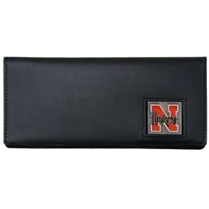  Nebraska Cornhuskers Executive Black Leather Checkbook 