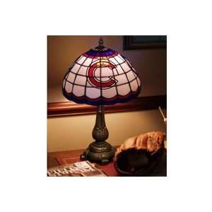  Stained Glass Lamp   Chicago Cubs: Sports & Outdoors