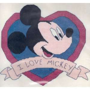  Mickey Unlimited I Love Mickey Cross Stitch Kit: Arts 