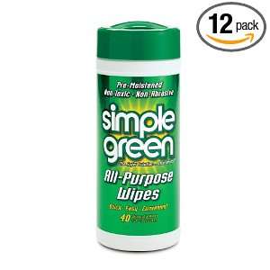 Simple Green Wipes, Original Sassafras Scent, Case Pack, 40 Wipe 