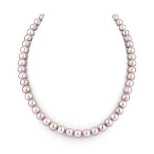  7 8mm Lavender Freshwater Pearl Necklace   AAAA Quality 