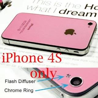 Iphone 4S Back Cover Housing, iPhone 4S Only, Pink Glass Battery Door 