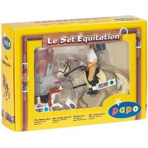  Papo Riding Set 2   Horse, Rider and Dog Toys & Games