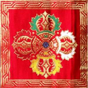  Eight Auspicious Tibetan Symbols   Vishwavajra   Pure Silk 