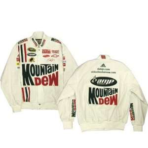  #88 Dale Earnhardt Jr Retro Mt. Dew White Uniform Jacket 