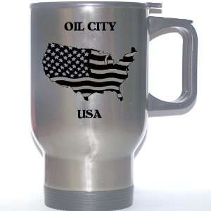  US Flag   Oil City, Pennsylvania (PA) Stainless Steel Mug 
